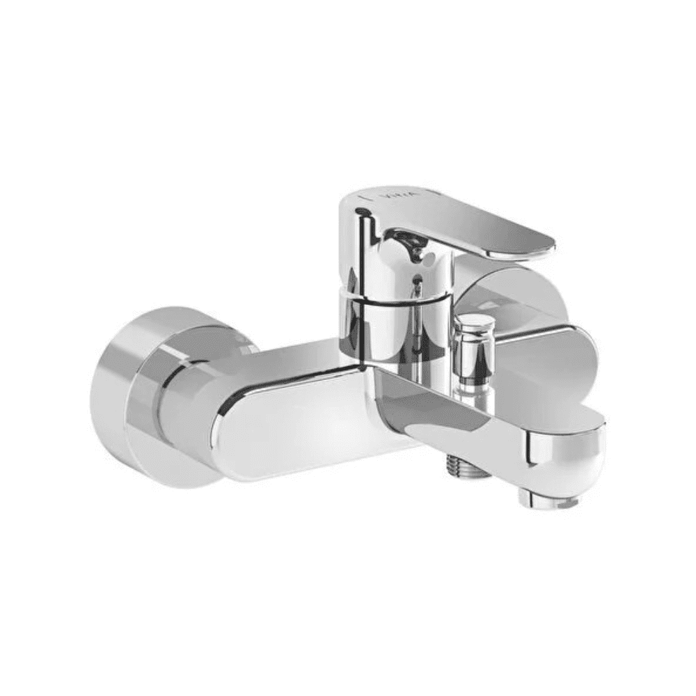 Wall bath mixer chrome