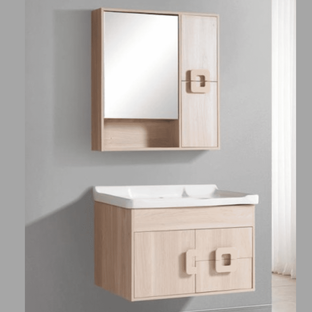 Wooden bathroom cabinet