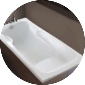 Rectangular seat bathtubs